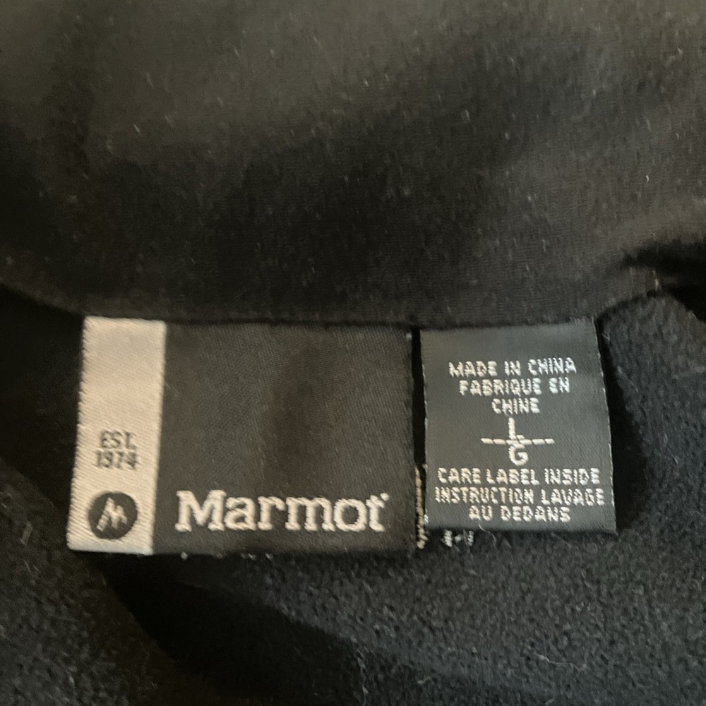 Marmot Jacket Mens Large Black Windstopper Softshell Full Zip Hiking - Picture 3 of 12